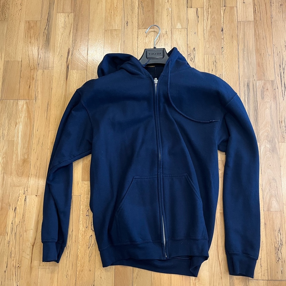 Classic navy Gildans zip up